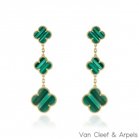 Van Cleef & Arpels Yellow Gold Magic Alhambra Earrings VCARO2AG00
